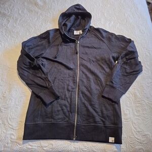 Adidas men's Large black full zip hoodie, XBYO design hockey logo on sleeve EUC